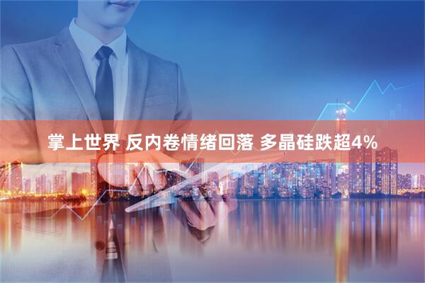 掌上世界 反内卷情绪回落 多晶硅跌超4%